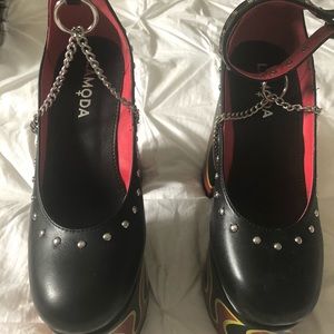 FLAME HYPE PLATFORM HEELS